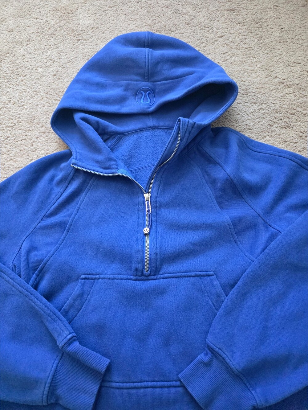 Lululemon Scuba Oversized Half-Zip Hoodie Cerulean Blue XS/S